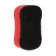 Scourer Foam Red Black Abrasive fibre (40 Units)