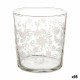 Beer Glass Leaf of a plant Transparent White Glass (380 ml) (18 Units)