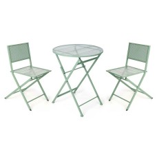 Conjunto de Mesa con 2 Sillas Ibergarden HS23377/78 Verde