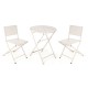 Conjunto de Mesa con 2 Sillas Ibergarden HS23377/78 Blanco