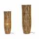 Floor Lamp Natural Bamboo 21,5 x 62 x 21,5 cm (2 Units)