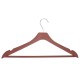 Set of Clothes Hangers Brown Plastic 24 Units (21,3 x 3 x 44 cm)