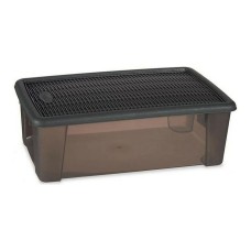 Box with cover Stefanplast Elegance Grey 19,5 x 11,5 x 33 cm 5 L