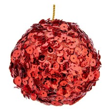 Christmas Baubles Ø 10 cm 6 Units Red Plastic 10 x 10 x 10 cm