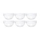 Bowl Transparent Glass (250 ml) (6 Units)