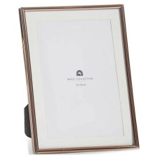 Photo frame Copper 12 x 19,5 x 15,5 cm Crystal Steel