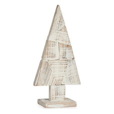 Árbol de Navidad 9 x 41,5 x 20 cm Natural Madera Blanco