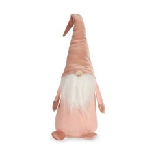 Decorative Figure Gnome Pink Wood Sand 14 x 48 x 17,5 cm