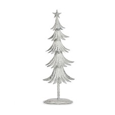 Árbol de Navidad 17,5 x 50 x 11 cm Metal Blanco