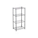 Estantería 56 x 35 x 120 cm Negro Metal Plástico Estantería 56 x 35 x 120 cm Negro Metal Plástico