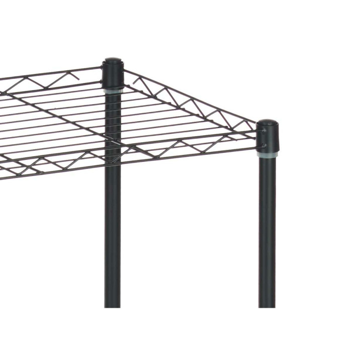 Estantería 56 x 35 x 120 cm Negro Metal Plástico Estantería 56 x 35 x 120 cm Negro Metal Plástico