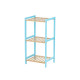 Estantería de Baño 35 x 30 x 70 cm Azul Natural Bambú Madera de pino