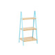 Estantería de Baño Azul Natural Bambú Madera de pino 40,3 x 81,5 x 30 cm