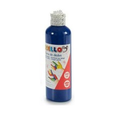 Pintura de Dedos 200 ml Azul 12 Unidades