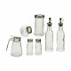 Condiment container set Silver Metal (12 Units)