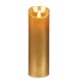 LED Candle Golden 8 x 8 x 25 cm (12 Units)