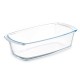 Serving Platter With handles Transparent Borosilicate Glass 1,6 L 27 x 7,2 x 14 cm (12 Units)