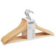 Juego de Perchas 44,5 x 1,2 x 23 cm Marrón Madera Metal (8 Unidades) Juego de Perchas 44,5 x 1,2 x 23 cm Marrón Madera Metal (8 Unidades)