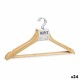 Set of Clothes Hangers 44,5 x 1,2 x 23 cm Brown Wood Metal (24 Units)