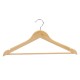 Set of Clothes Hangers 44,5 x 1,2 x 23 cm Brown Wood Metal (24 Units)