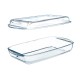 Tray with lid Borcam Transparent Borosilicate Glass 1,9 L (4 Units)