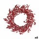 Corona de Navidad Rojo Plástico 48 x 10 x 48 cm (6 Unidades)