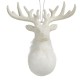 Christmas bauble Reindeer White Plastic Glitter 14 x 15,5 x 7 cm (24 Units)