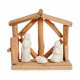 Belén de Navidad Blanco Natural Madera Cerámica 17 x 14,5 x 8 cm (2 Unidades)