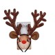 Reindeer Headband Brown 32 x 34 x 1,5 cm Horns