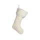 Christmas bauble Christmas Stocking White 28 x 4 x 46 cm (12 Units)