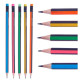 Set de Lápices Rayas Multicolor Madera (12 Unidades)