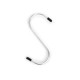 Hook for hanging up Set Silver Metal 12 cm (12 Units)