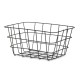 Multi-purpose basket Black Metal 24,5 x 12 x 18 cm Rectangular (6 Units)