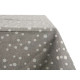 Tablecloth Grey Jacquard White (140 x 180 cm)