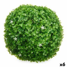 Decorative Plant Sheets Flowers Ball Plastic 27 x 27 x 27 cm (6 Units)