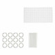 Set de Baño Transparente PVC Polietileno EVA (12 Unidades)
