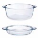 Casserole with lid Transparent Borosilicate Glass 2,1 L (4 Units)