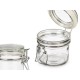 Tarro Transparente Metal Vidrio Silicona 180 ml 11,5 x 8,5 x 8,5 cm (6 Unidades)
