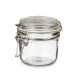 Tarro Transparente Metal Vidrio Silicona 180 ml 11,5 x 8,5 x 8,5 cm (6 Unidades)