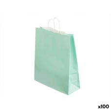 Bolsa de Papel Verde 32 X 12 X 50 cm (100 Unidades)