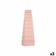 Set of Stackable Organising Boxes Pink Cardboard (2 Units)