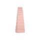 Set of Stackable Organising Boxes Pink Cardboard (2 Units)