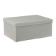 Set of Stackable Organising Boxes Dark grey Cardboard (2 Units)