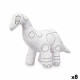 Peluche para Colorear Pincello ST205 Blanco Negro Tela 28 x 22 x 9 cm Dinosaurio (8 Unidades)
