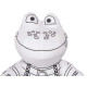 Peluche para Colorear Pincello ST342 Blanco Negro Tela 16 x 18 x 13 cm Rana (8 Unidades)