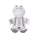 Peluche para Colorear Pincello ST342 Blanco Negro Tela 16 x 18 x 13 cm Rana (8 Unidades)