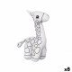 Peluche para Colorear Pincello ST448 Blanco Negro Tela 17 x 22 x 9 cm Jirafa (8 Unidades)