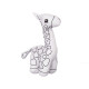 Peluche para Colorear Pincello ST448 Blanco Negro Tela 17 x 22 x 9 cm Jirafa (8 Unidades)