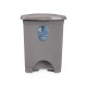 Papelera con Pedal Gris Plástico 10 L (8 Unidades)