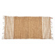 Alfombra Negro Natural Rayas 70 x 1 x 140 cm (8 Unidades)